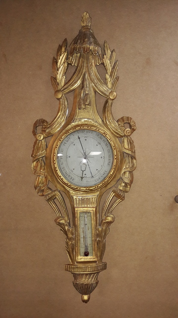 Restauration d'un baromètre du XVIIIéme siècle
