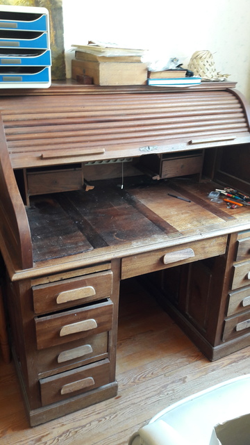 Restauration d'un bureau à cylindre à Pessac